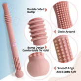 BPA Free Silicone Teething Toy for Baby (Pink)